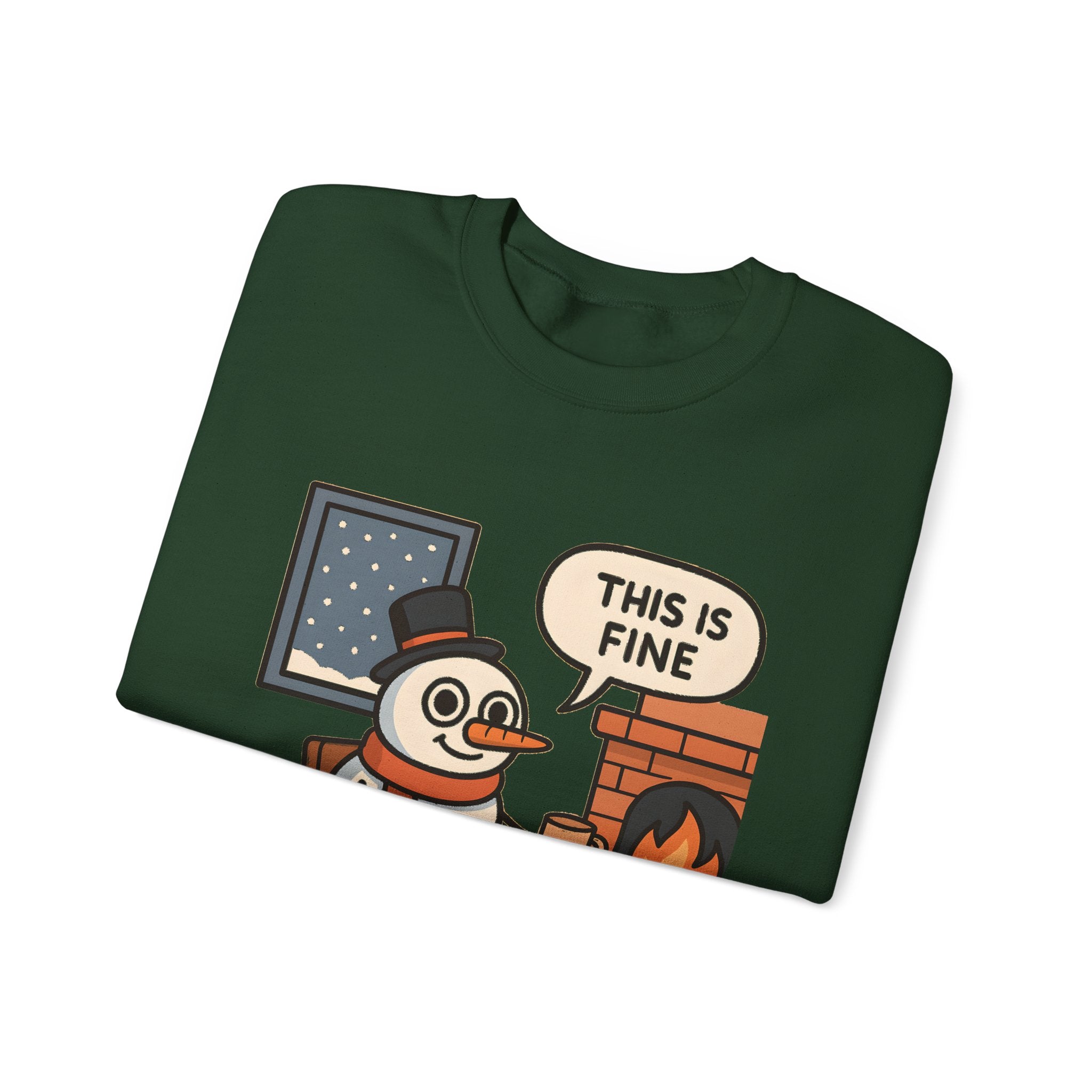 Crewneck Sweatshirt - "This Is Fine"