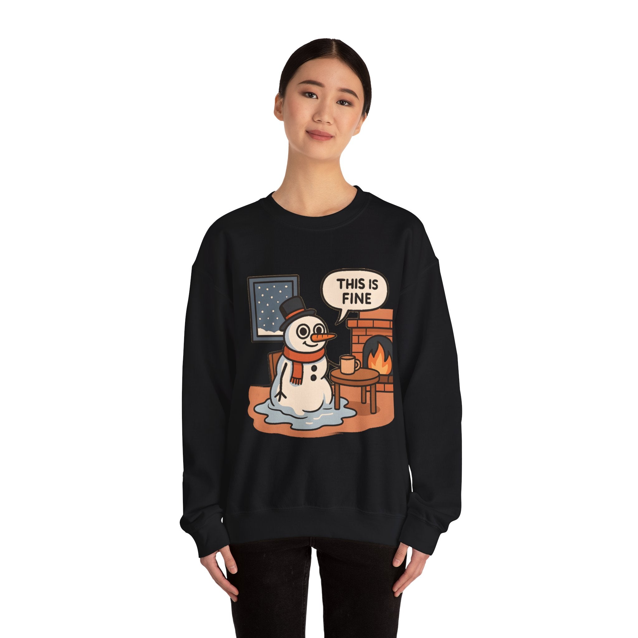 Crewneck Sweatshirt - "This Is Fine"