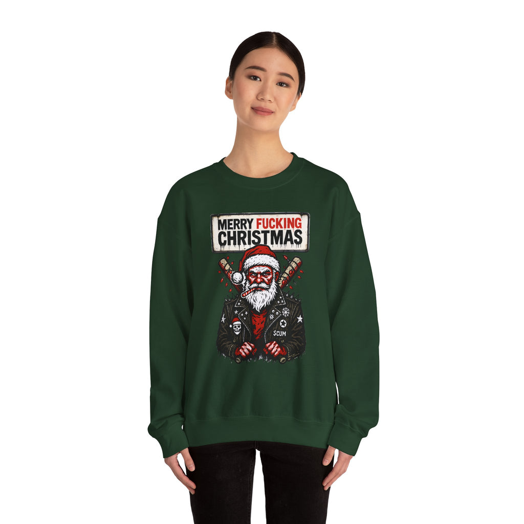 Crewneck Sweatshirt - "Merry Fucking Christmas"