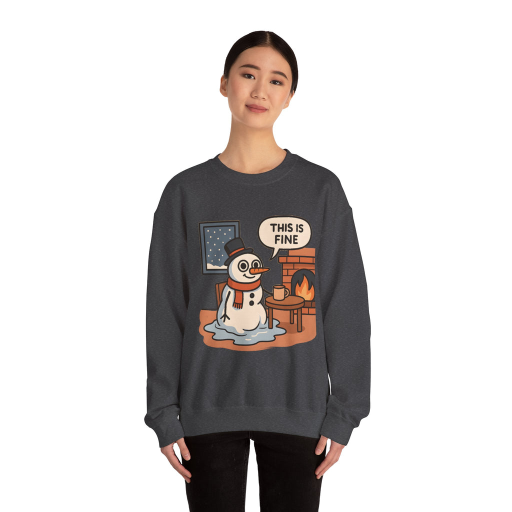 Crewneck Sweatshirt - "This Is Fine"