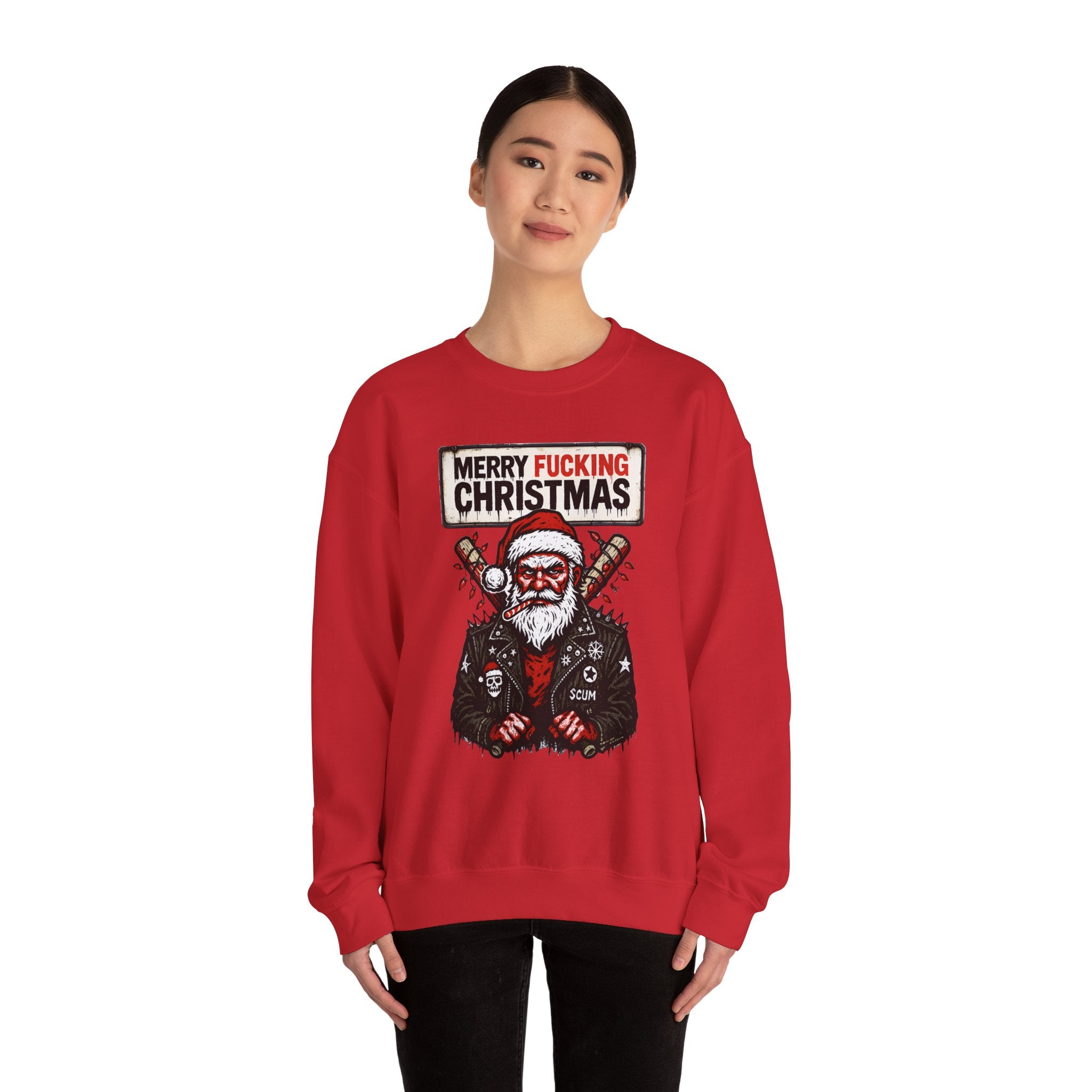 Crewneck Sweatshirt - "Merry Fucking Christmas"