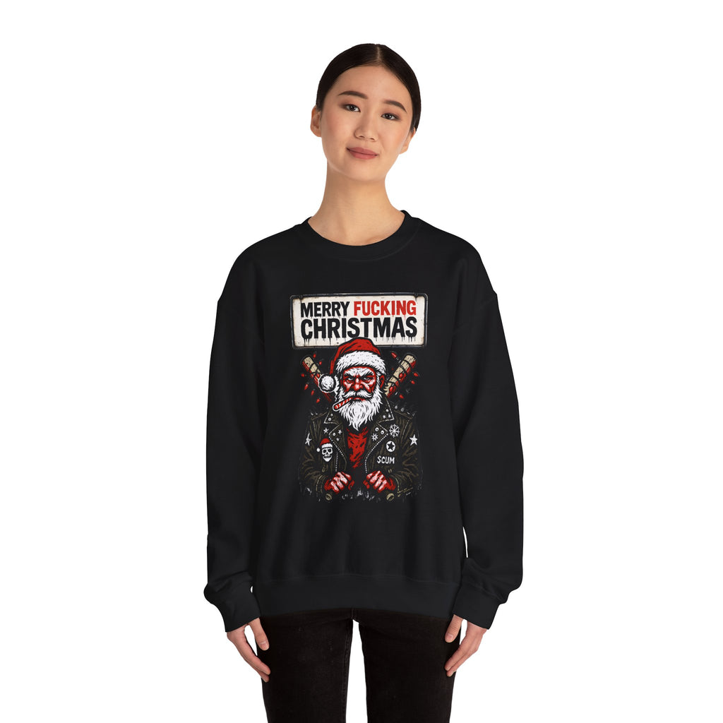 Crewneck Sweatshirt - "Merry Fucking Christmas"