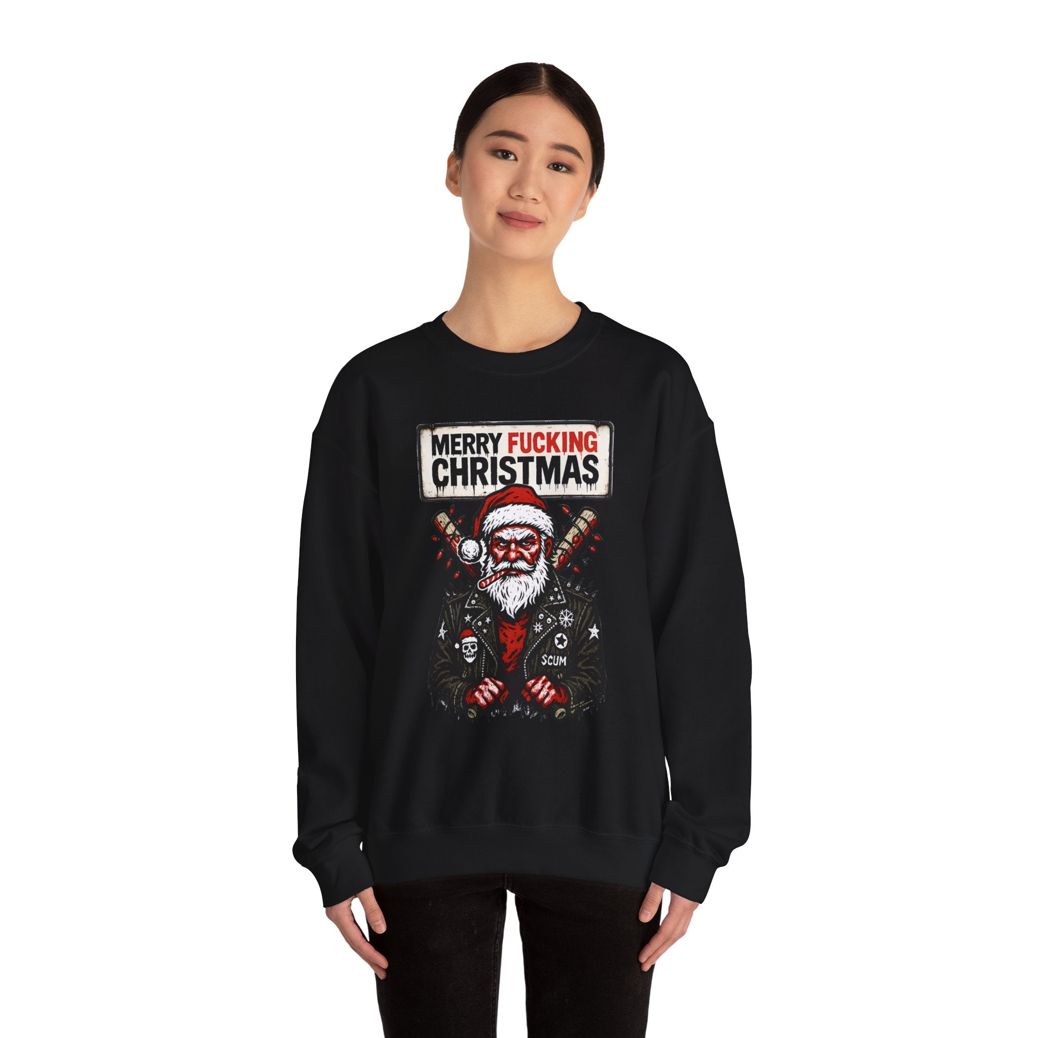 Crewneck Sweatshirt - "Merry Fucking Christmas"