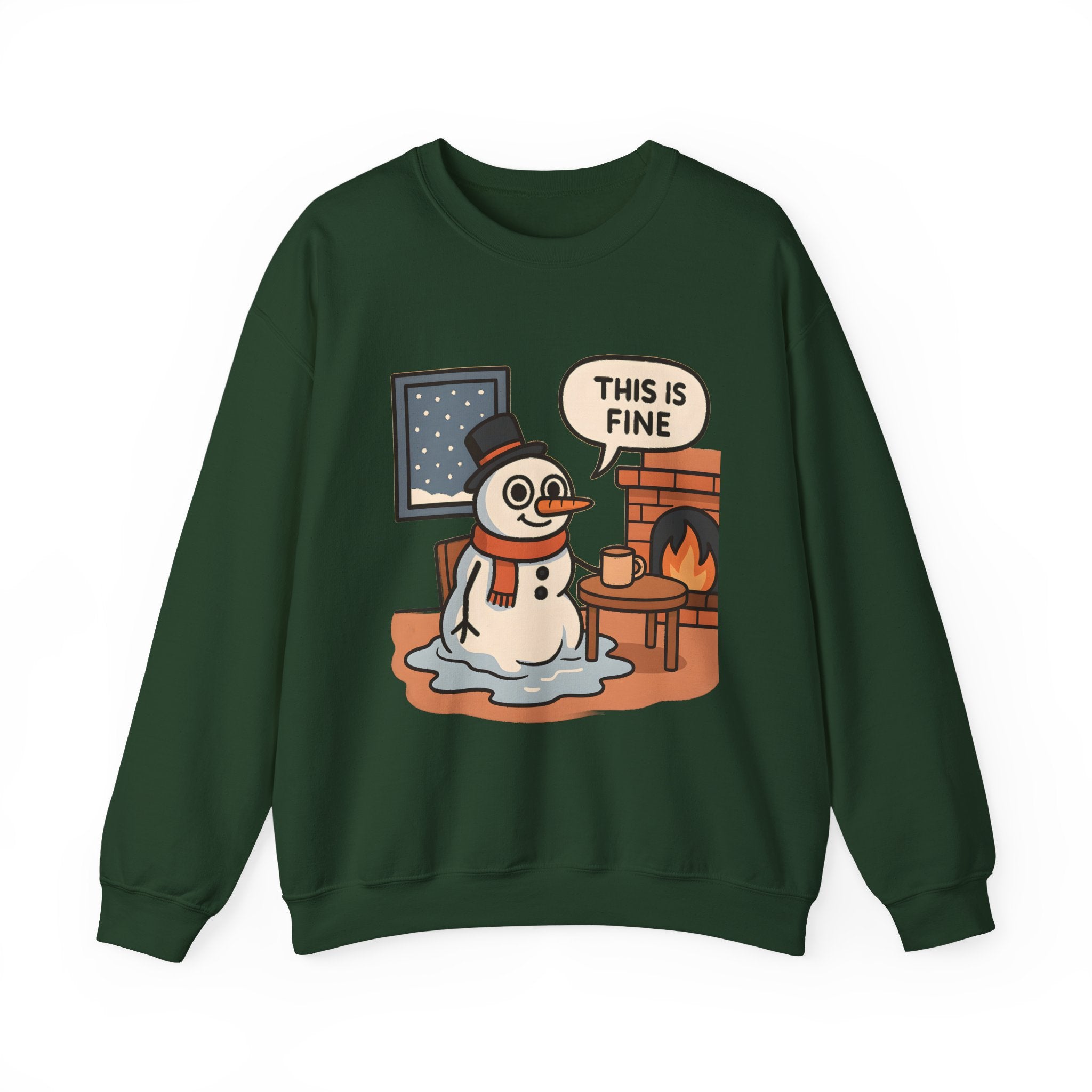 Crewneck Sweatshirt - "This Is Fine"